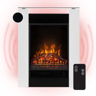 LuxeFlame Vrijstaande Elektrische Haard Wit