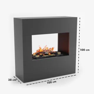 LuxeGlow GOETHE 3D Opti-Myst Elektrische Haard
