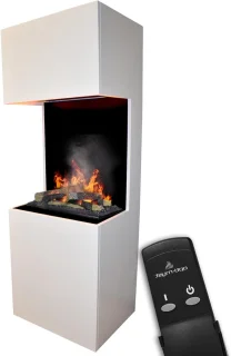 LuxeVibe BEETHOVEN Vrijstaande elektrische haard 170 cm wit