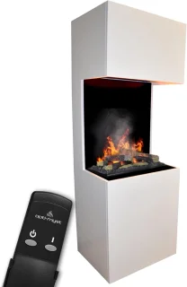 LuxeVibe BEETHOVEN Vrijstaande elektrische haard 170 cm wit