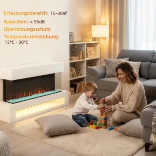 Medahome Moderne Elektrische Wandhaard