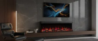 Medahomestore Athena Luxe 72 inch Elektrische Open Haard (Inbouw & Wandhaard)