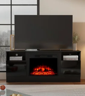 Medahomestore Elektrische Open Haard met TV-standaard 147,3 cm