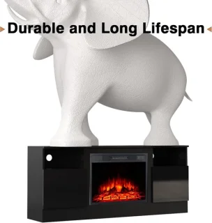 Medahomestore Elektrische Open Haard met TV-standaard 147,3 cm