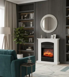 Medahomestore Luxe 3D Elektrische Open Haard - Vrijstaande Haard