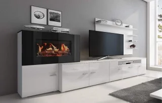 Medahomestore Olympo Woonkamermeubelset met open haard