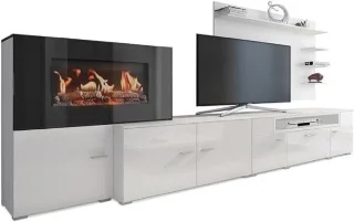 Medahomestore Olympo Woonkamermeubelset met open haard
