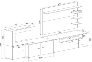 Medahomestore Olympo Woonkamermeubelset met open haard review