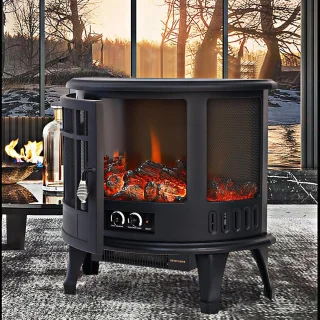 Medahomestore Vintage Flame Elektrische Vrijstaande Haardkachel