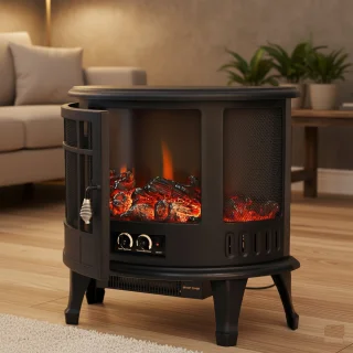 Medahomestore Vintage Flame Elektrische Vrijstaande Haardkachel