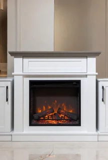 Medahomestore vrijstaand elektrisch tv-meubel met ingebouwde 3d led open haard, 150 cm