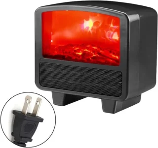 Mini Elektrische Kachel - Verwarmer (Zwart of Rood)