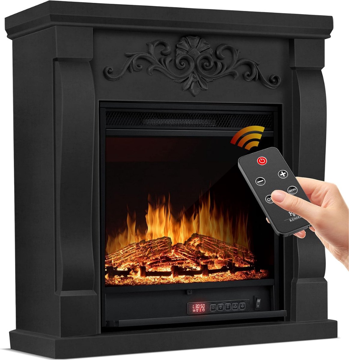MKSS® Elektrische Tafelhaard 1800W Zwart