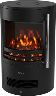 Ronde sfeerhaard met warmte op twee standen