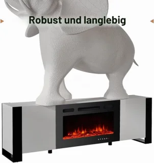 ModernGlow tv-meubel met elektrische sfeerhaard