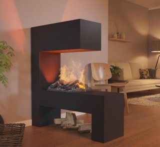 Luxe sfeerhaard met levensecht waterdampvuur