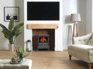 Navihome Evandale Slate Vrijstaande Elektrische Haard