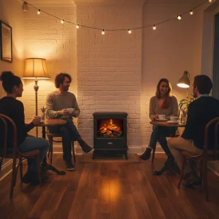 Navihome Evandale Slate Vrijstaande Elektrische Haard