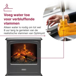 Navihome Evandale Slate Vrijstaande Elektrische Haard