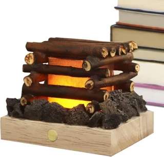 Nep Haardblokken - Vreugdevuurlamp Vierkant 15 x 12 x 15 cm