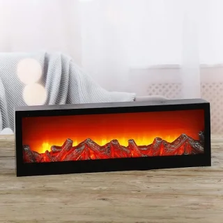 Wat vinden we goed aan de Nexvo® Sfeerhaard met schouw 60 x 10 x 20 cm Zwart