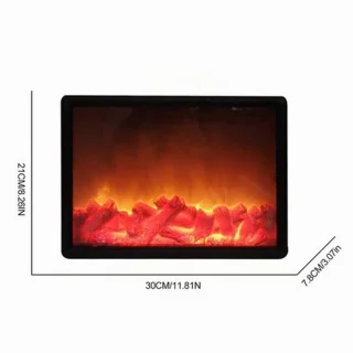 Open haard lantaarn decoratief - 30x21x7,8 cm - tafelhaard