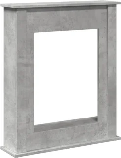 Open haard schoorsteenmantel beton grijs