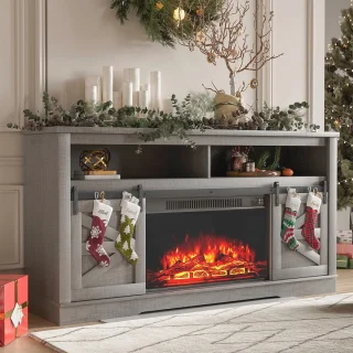Open haard TV-meubel 65+ inch