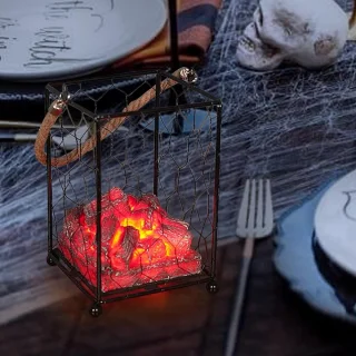 Openhaardlamp Houtskoollook
