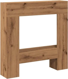 Openhaardombouw eikenkleur 81x18x82 cm