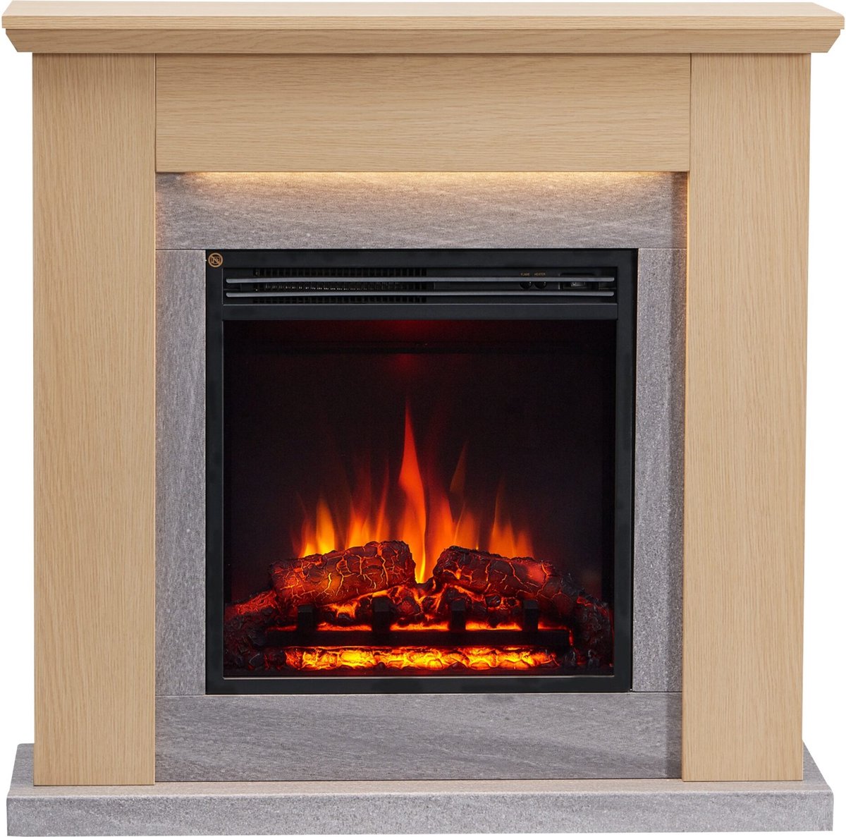 Pandora Elektrische Sfeerhaard Lichtbruin 25x89x88,3 cm