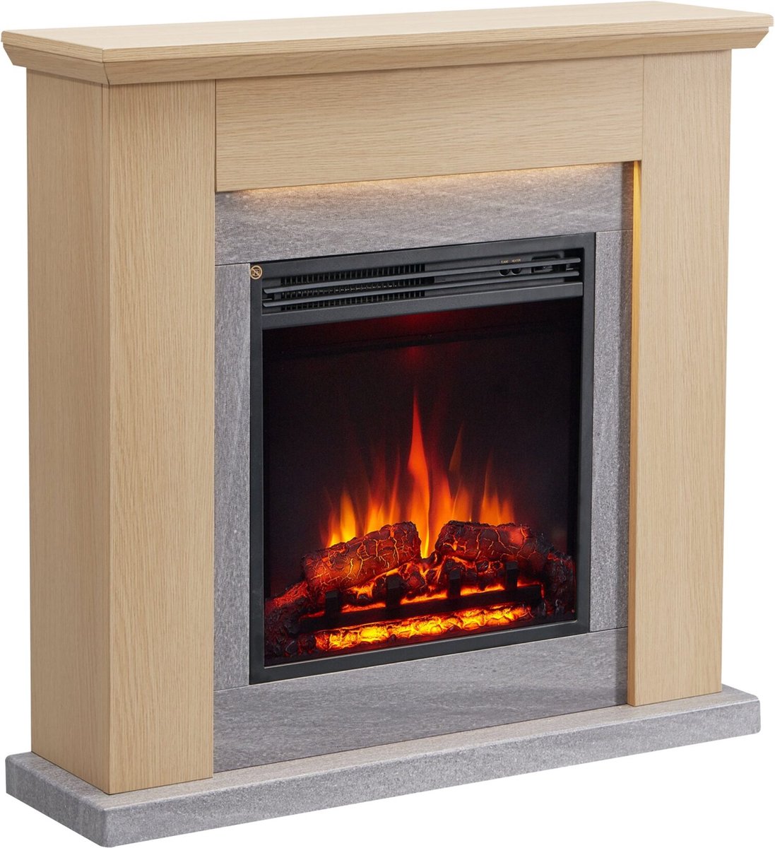 Pandora Elektrische Sfeerhaard Lichtbruin 25x89x88,3 cm