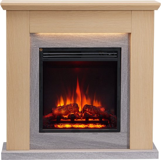Pandora Elektrische Sfeerhaard Lichtbruin 25x89x88,3 cm