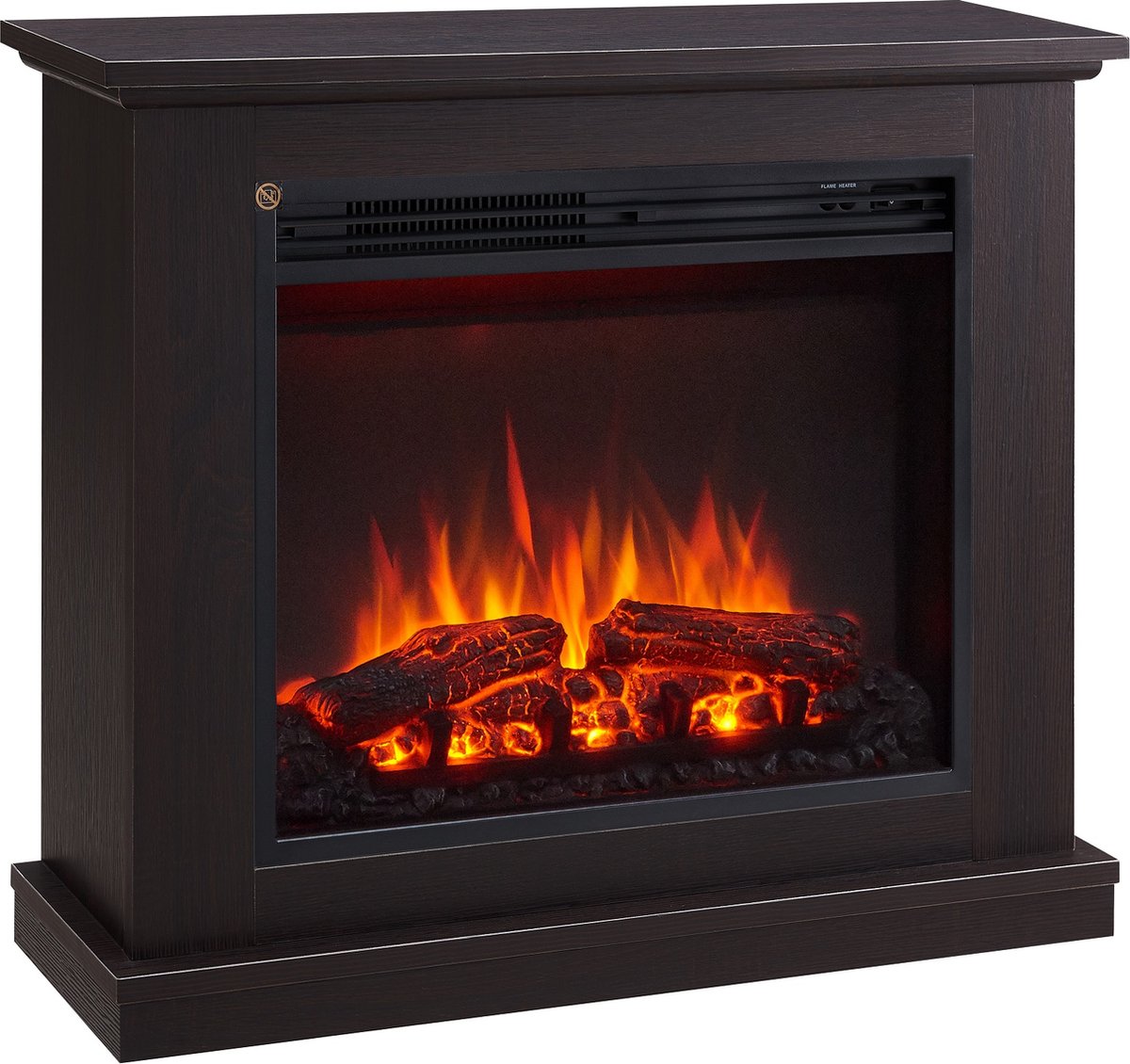 Phanos Elektrische Sfeerhaard Donkerbruin 25x82,4x69,3 cm
