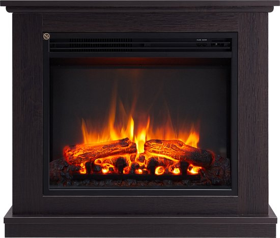 Phanos Elektrische Sfeerhaard Donkerbruin 25x82,4x69,3 cm