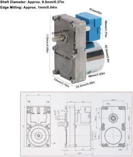 PHC90 Schroefvoedermotor 20W AC 220V - 3 stuks