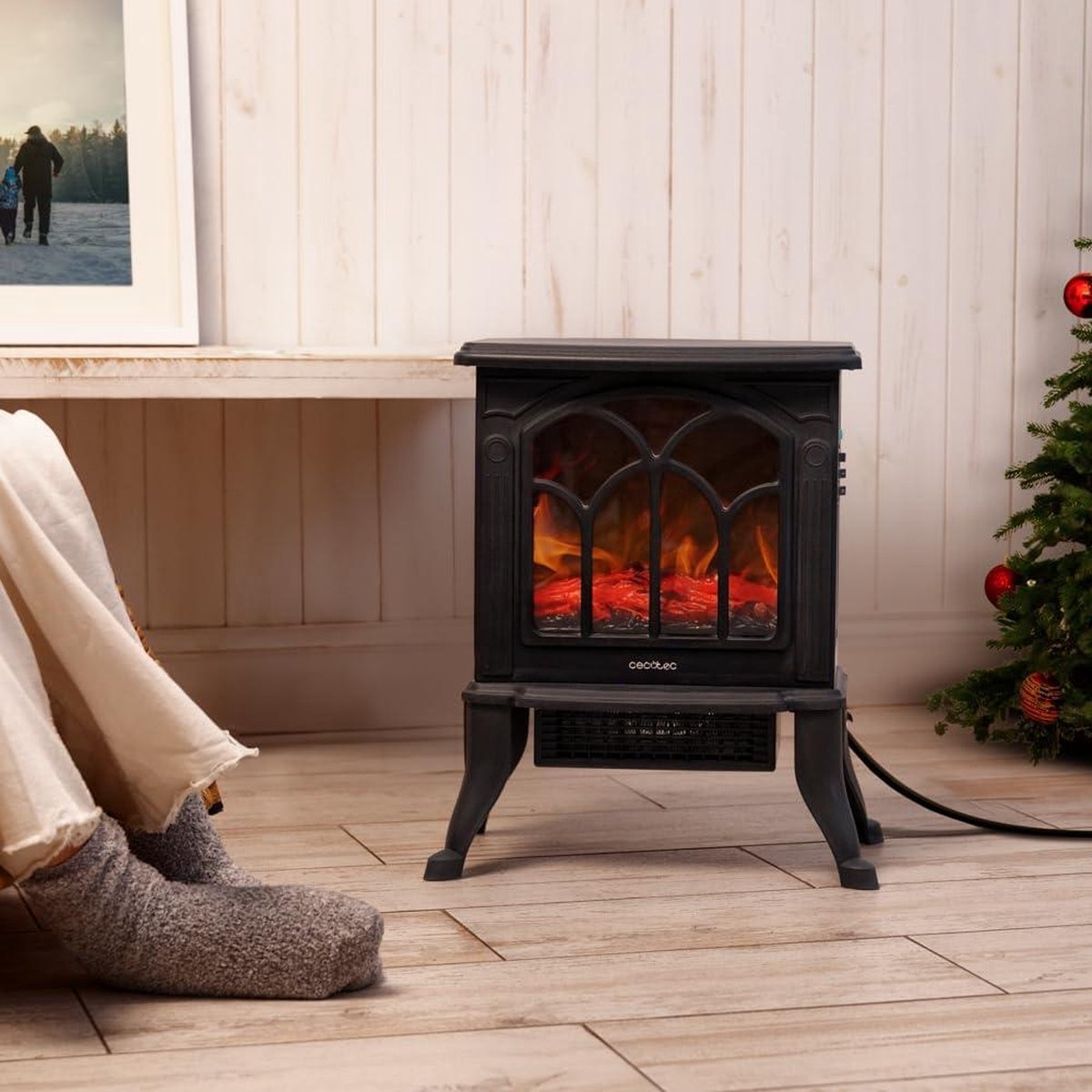 ReadyWarm Staande Elektrische Openhaard 1500 Flames