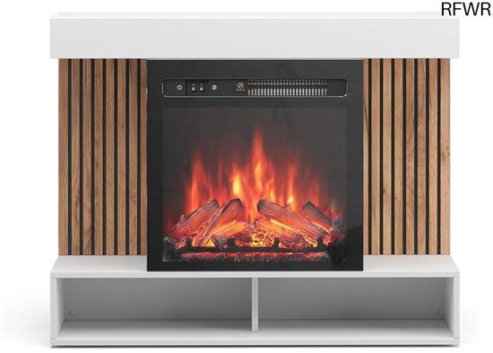 RFWR® Elektrische Muurhaard 100 cm Wit