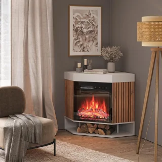 RFWR® Elektrische openhaard 100 cm wit