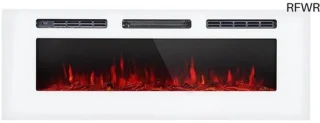 RFWR® elektrische wandhaard met led-verlichting, 127 x 47 x 13 cm