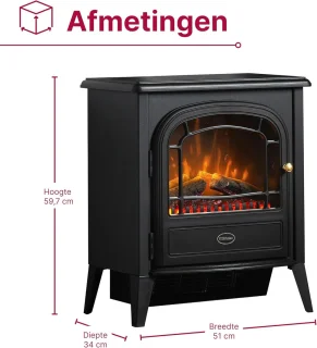 RFWR® Vrijstaande Elektrische Sfeerhaard