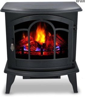 RFWR® Vrijstaande Elektrische Sfeerhaard Zwart review