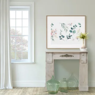 Schoorsteenmantel Hout Grijs Shabby Chic
