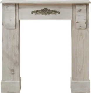 Schoorsteenmantel Hout Grijs - Wanddecoratie
