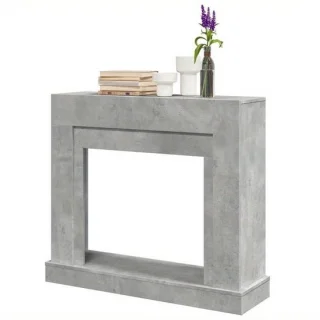Schoorsteenmantel Schouw Haardombouw 100x30x87,5 cm Beton/Hout