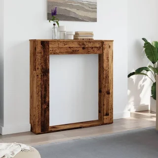 Schouwombouw Oud Houtkleur 100x20x100 cm