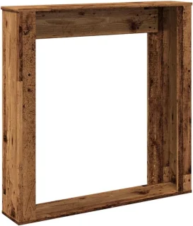 Schouwombouw Oud Houtkleur 100x20x100 cm