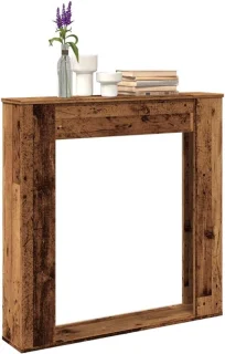 Schouwombouw Oud Houtkleur 100x20x100 cm
