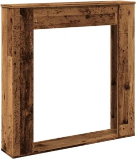 Schouwombouw Oud Houtkleur 100x20x100 cm