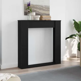 Schouwombouw Zwart Eiken 100x100 cm